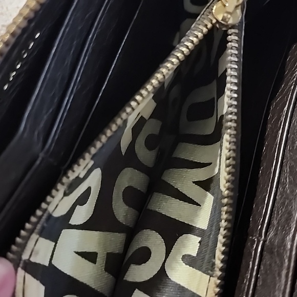 🐉MARC BY MARC JACOBS🐉TRI WORKWEAR LONG ZIPPER WALLET 🐉BROWN LEATHER🐉VGUC🐉 - Picture 12 of 16